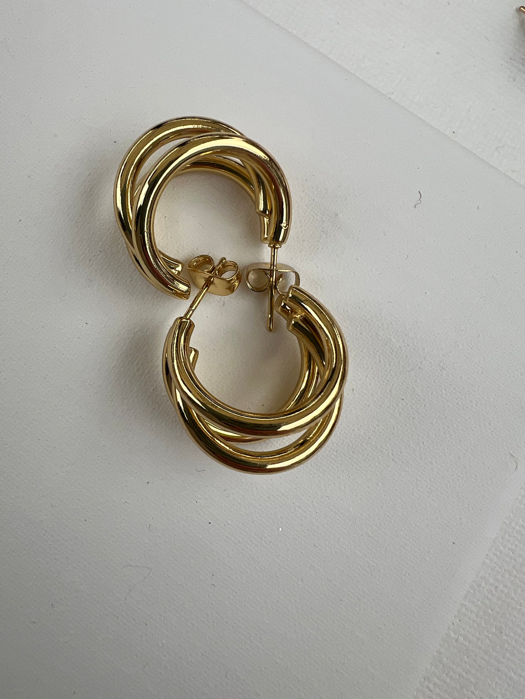 Triple Hoop Earrings