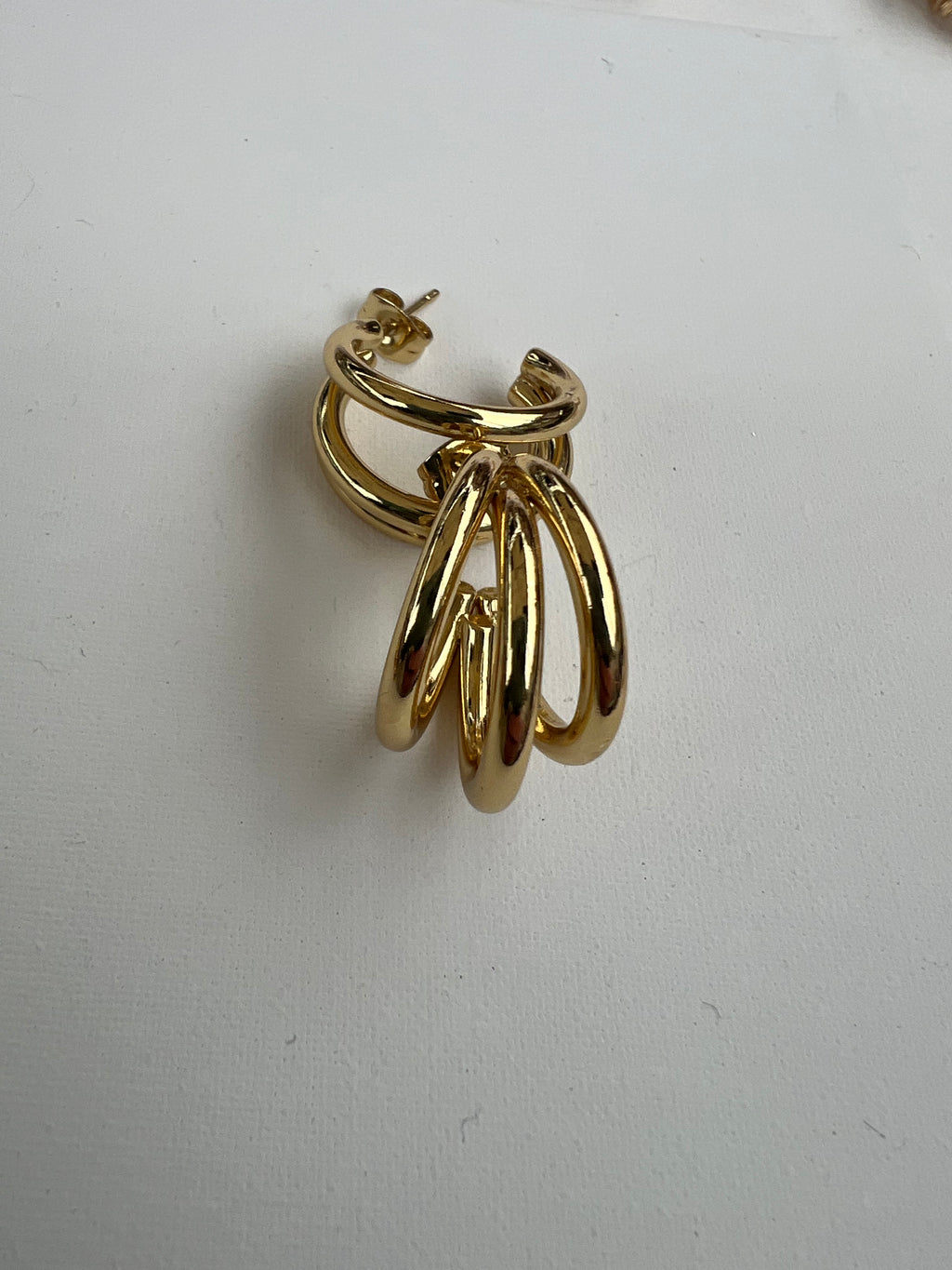 Triple Hoop Earrings