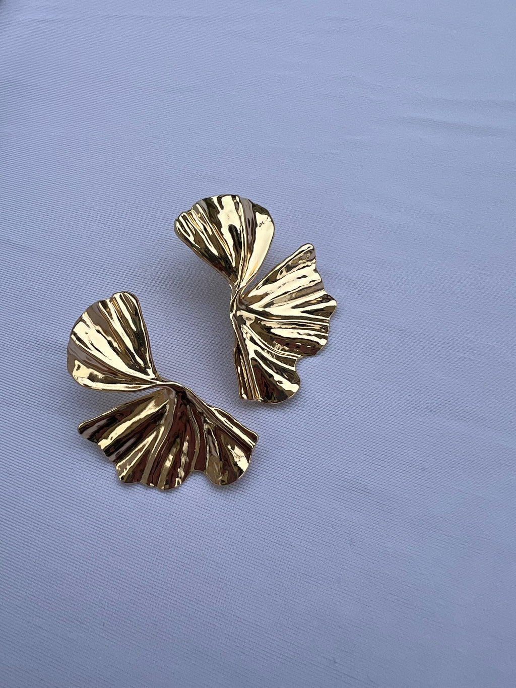 Ginkgo Biloba Leaf Earrings