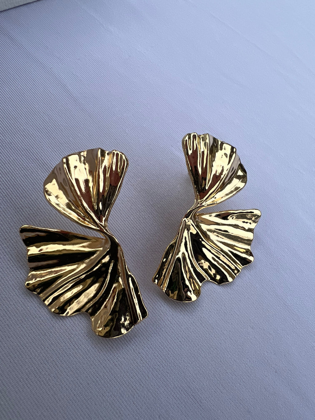 Ginkgo Biloba Leaf Earrings