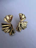 Ginkgo Biloba Leaf Earrings