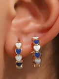 Heart Hoops Earrings